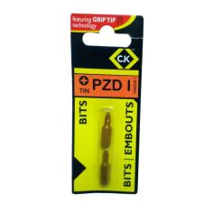 C.K PZD 1 Screwdriver Bits - Pack of 2