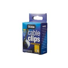 Lyvia 5mm White Round Cable Clips - Box Of 100