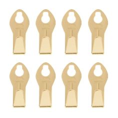 Takker Brass Plated Picture Hooks Hangers Pack of 8