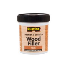 Rustins Interior & Exterior Wood Filler - Teak 250ml