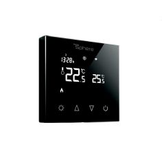 Thermosphere Programmable 16A Black Glass Thermostat