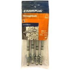 Rawlplug Throughbolt - M10 x 115mm (Pack of 4)