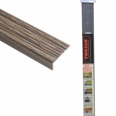 Trojan Self-Adhesive Angle Edge Profile - 25 X 8 X 0.9m Titanium Oak