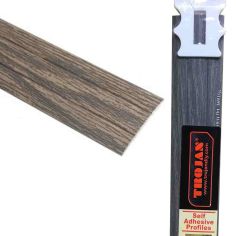 Trojan Self-Adhesive Coverstrip Profile - 0.9m Titanium Oak