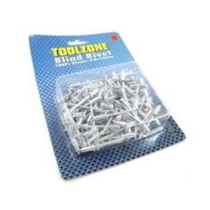 Toolzone 100 Piece 4.8mm x 10mm Pop Rivets