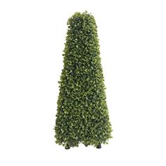 Nearly Natural Green Leaf Obelisk Topiary
