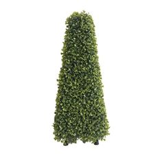 Nearly Natural Green Leaf Obelisk Topiary 