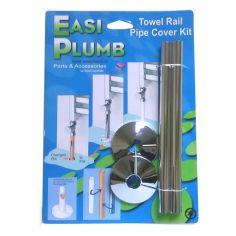 Easi Plumb Towel Rail Pipe Cover Kit - Chrome