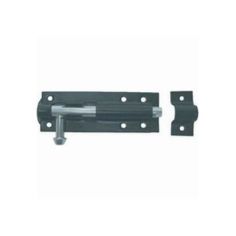 Black 75mm / 3" Tower Bolt Straight