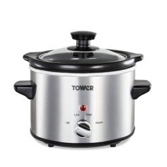 Tower Stainless Steel Slow Cooker 1.5L
