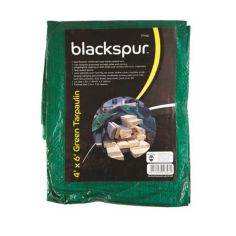 Blackspur 4' x 6' Green Tarpaulin