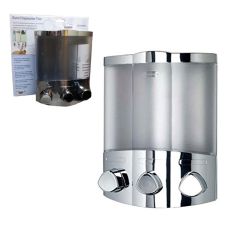 Croydex Soap And Shampoo Triple Dispenser