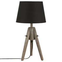 Tripod Table Lamp with black Shade 