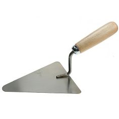 Masonry Wooden Triangle Trowel 180mm