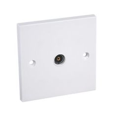 1 Gang White T.V. Socket