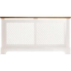 Georgian Radiator Cabinet - 2 Tone White & Oak 