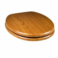 Tema Woodland Inspired Toilet Seat - Matt Oak Finish