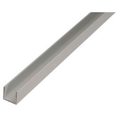 U Profile Anodised Aluminium Silver - 13 x 16 x 13 x 1.5 / 1m