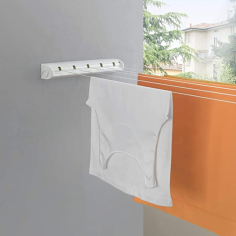 Metaltex Wall Mounted Washing Line 