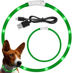USB Led Luminous Adjustable Collar for dogs and cats