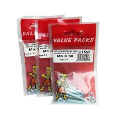 Value Packs Pozi Countersunk Head Machine Screws & Nuts