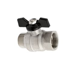 TYTAN water ball valve with butterfly handle & compression nut - 3/4"