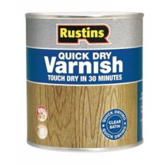 Rustins Quick Dry Varnish Satin Oak 250ml