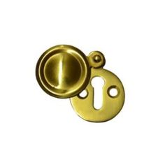 Centurion Victorian Polished Brass Covered Escutcheon