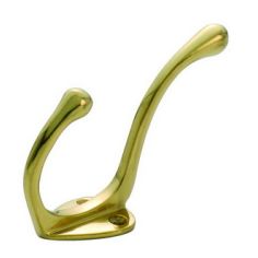 Coat and hat hook brass