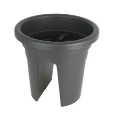 Venezia Balcony Pot Anthracite - 30cm 