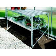 Vitavia Aluminium 2 Tier Slatted Greenhouse Staging 4ft