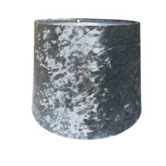 Grey Velvet Lampshade - 25cm