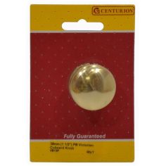 Centurion Polished Brass Victorian Door Knob - 38mm