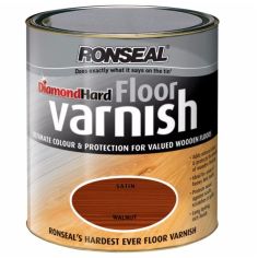Ronseal Diamond Hard Walnut Satin Floor Varnish 2.5L