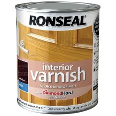 Ronseal Interior Varnish - Satin Walnut 750ml