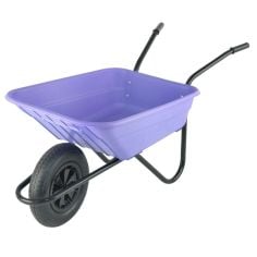 Walsall Pneumatic Wheelbarrow Lilac 90L