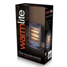 Warmlite Oscillating Halogen Heater - 1200W 3 Bars