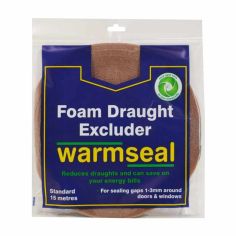 Warmseal Brown PVC Foam Draught Excluder - 15m