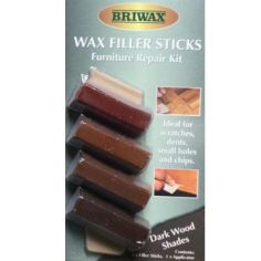 Briwax Wax Furniture Repair Wax Filler Sticks - Dark Wood Shades