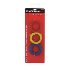 Blackspur 3pc 10m Colour Galvanised Wire Set