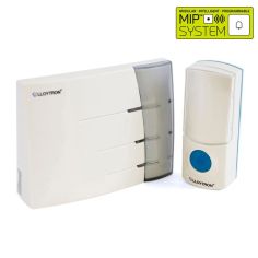 Lloytron Wireless Linkable 32 Melody White Door Chime with MiPs