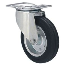 Castor Swivel Black 160mm - 150kg 