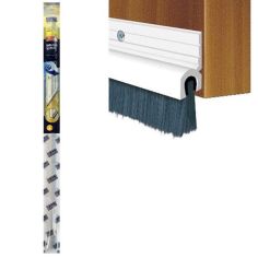 Exitex Brush Strip Draught Excluder - White 2134mm