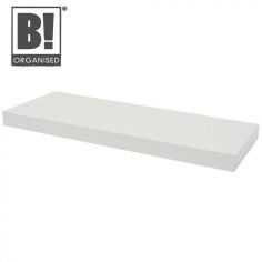 B! Organised White Lacquered Easyfit Floating Shelf