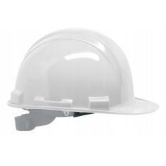 White Adjustable Strap Safety Helmet