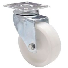 Castor Swivel White 75mm - 60kg