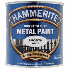 Hammerite Direct To Rust Metal Paint - Smooth White 2.5L