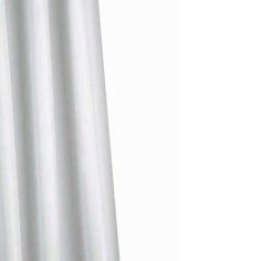 Croydex Textile Shower Curtain Plain White