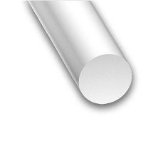 White Glass Fibre Polyester Compound Round Rod - 4mm x 1m