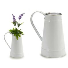 White Jug with Silver Edge
